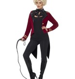 Rode circus slipjas vrouw