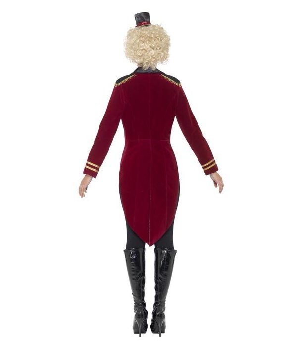 Rode circus slipjas vrouw