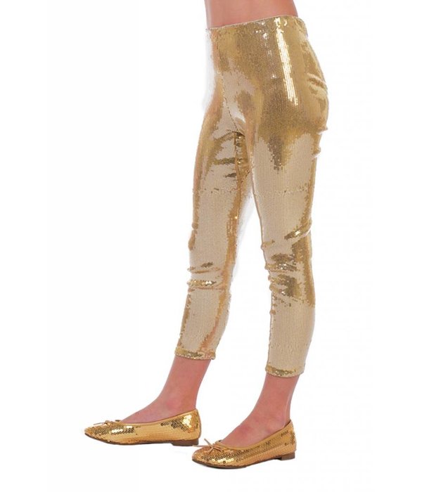 Legging pailletten goud kind