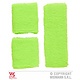 80's zweetband set neon groen