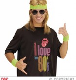 80's zweetband set neon groen