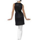 60's partygirl zwart/wit