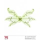 Maxi Vleugel groen glitter