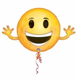 Emoji folie ballon smile 99 x 58 cm