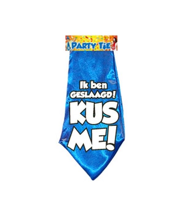 Stropdas Ik ben geslaagd! Kus me!