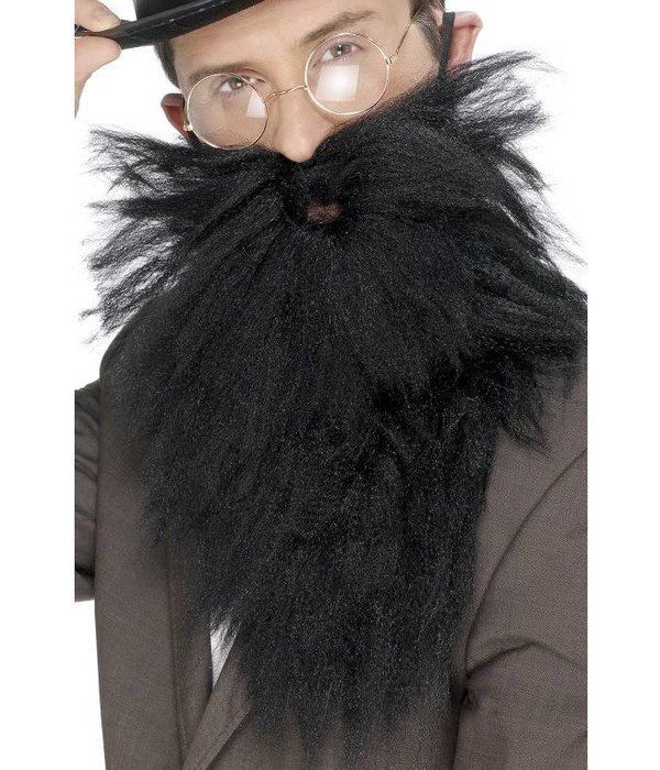 Baard met snor lang zwart