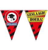 Vlaggenlijn hoera geslaagd