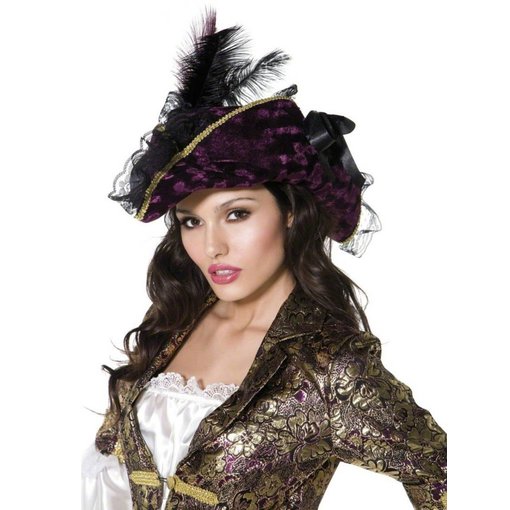 Sexy Piraten hoed paars