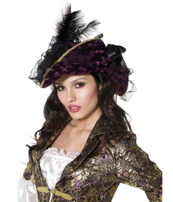 Sexy Piraten hoed paars
