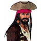 Piraten hoed met bruine dreadlocks