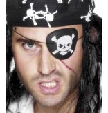 Piraat ooglap doodshoofd