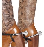 Sporen zilver met zwarte band