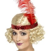 Pruik blond met hoofdband