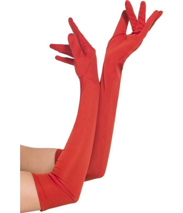 Handschoenen lang rood