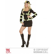 Brandweervrouw zwart sexy