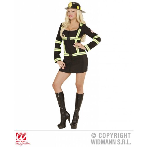 Brandweervrouw zwart sexy