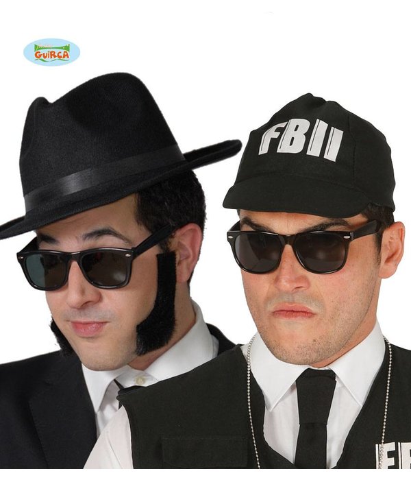 Bril zwart Blues Brothers