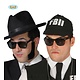 Bril zwart Blues Brothers