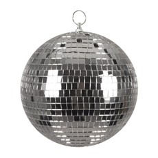 Zilveren discobal 20 cm