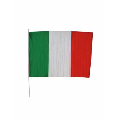 Italiaanse vlag op stok 30x45cm