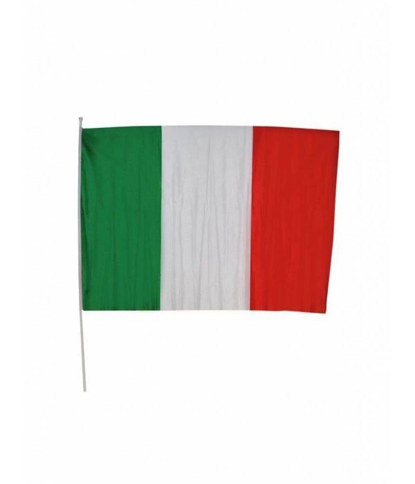 Italiaanse vlag op stok 30x45cm