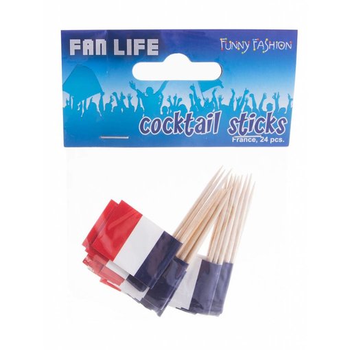 Coctailprikkers Frankrijk 24 stuks