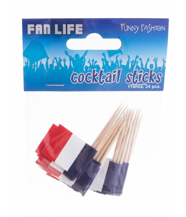 Coctailprikkers Frankrijk 24 stuks