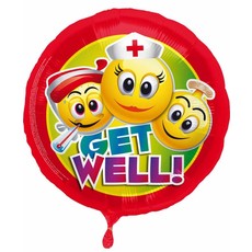 Get Well Soon Smiley Folieballon
