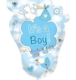 Babyvoetje It's a Boy! geboorteballoneballon