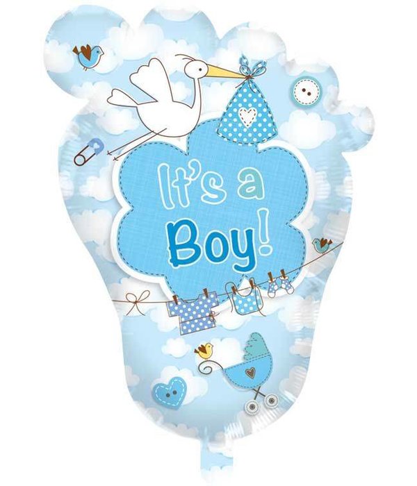 Babyvoetje It's a Boy! geboorteballoneballon