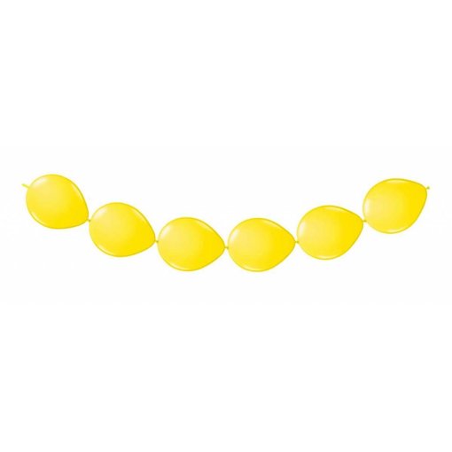 Gele Ballonnenslinger - Knoopballonnen - 3 meter