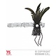Hoofdband 20's pailletten zilver