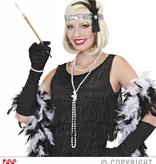 Hoofdband 20's pailletten zilver