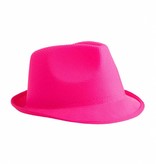 Neon roze hoed