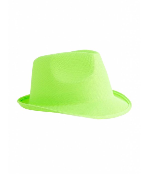 Neon groene hoed