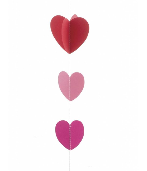 Ballonlint hartjes rood