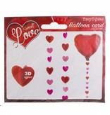 Ballonlint hartjes rood