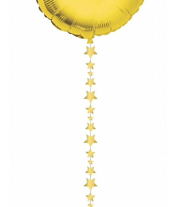 Ballonlint sterretjes goud