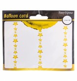 Ballonlint sterretjes goud