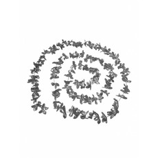 Hawaii slinger zilver 360cm