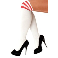 Cheerleader sokken wit/rood