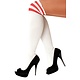 Cheerleader sokken wit/rood