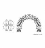 Zilveren folie ballonnen hartvormig - 10 stuks