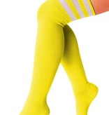 Cheerleader kousen geel/wit