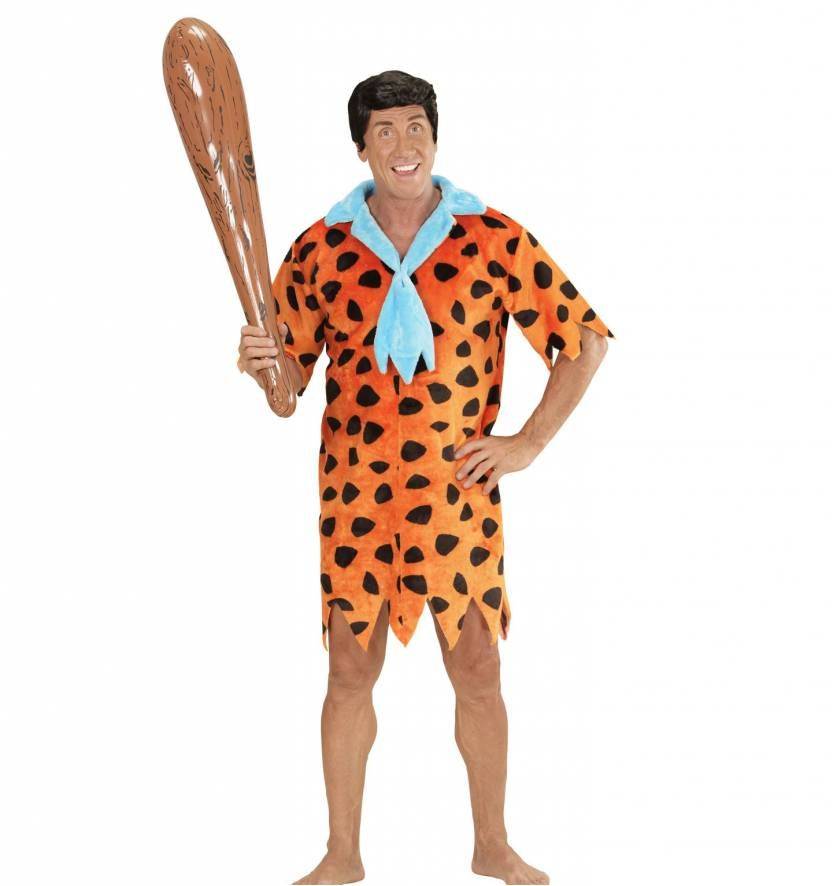 Widmann - The Flintstones Kostuum - Flintstones Man Stenen Tijdperk Kostuum - oranje - Large - Carnavalskleding - Verkleedkleding