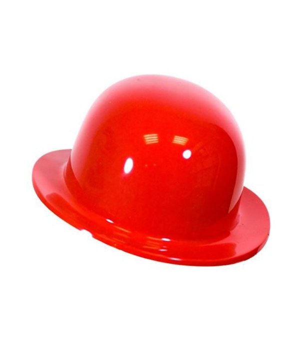 Bolhoed rood plastic kindermaat