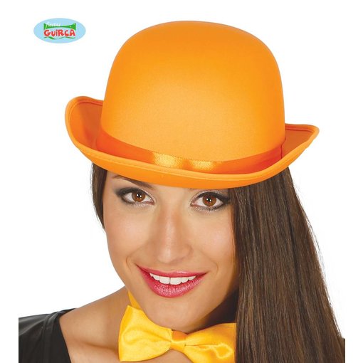 Bolhoed satijn oranje