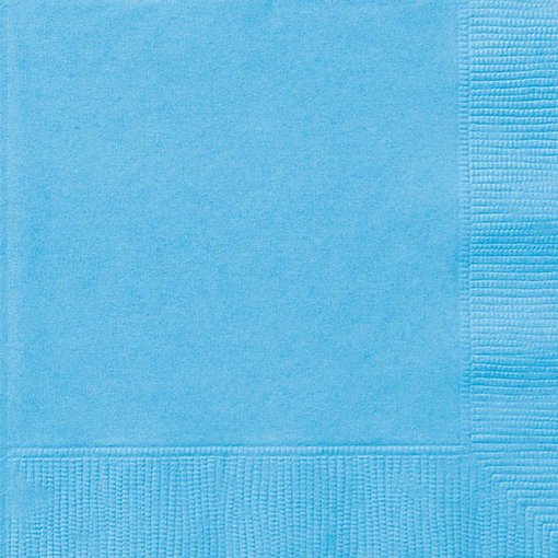 Lichtblauwe servetten 20 stuks