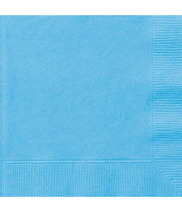 Lichtblauwe servetten 20 stuks