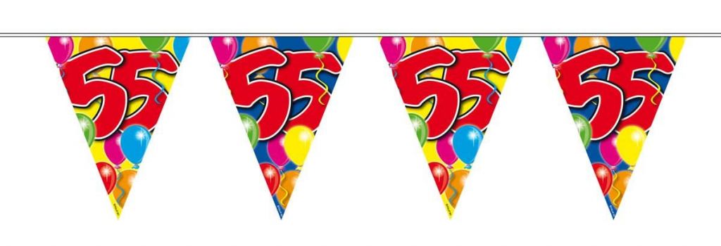 Vlaggenlijn leeftijd &apos;55&apos; afbeelding